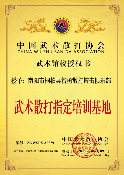 南阳市桐柏县智勇散打搏击俱乐部